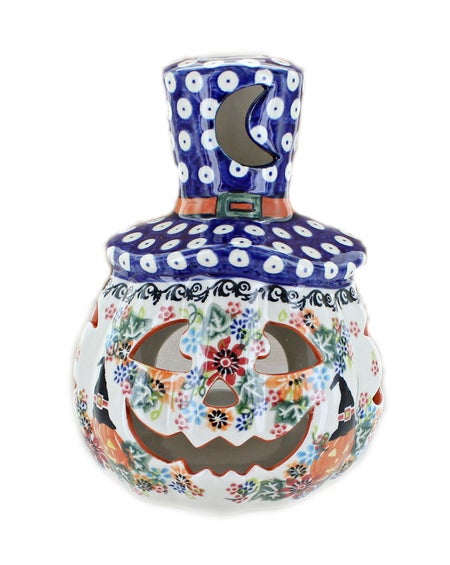 Vena Pumpkins Luminary — Polish Pottery