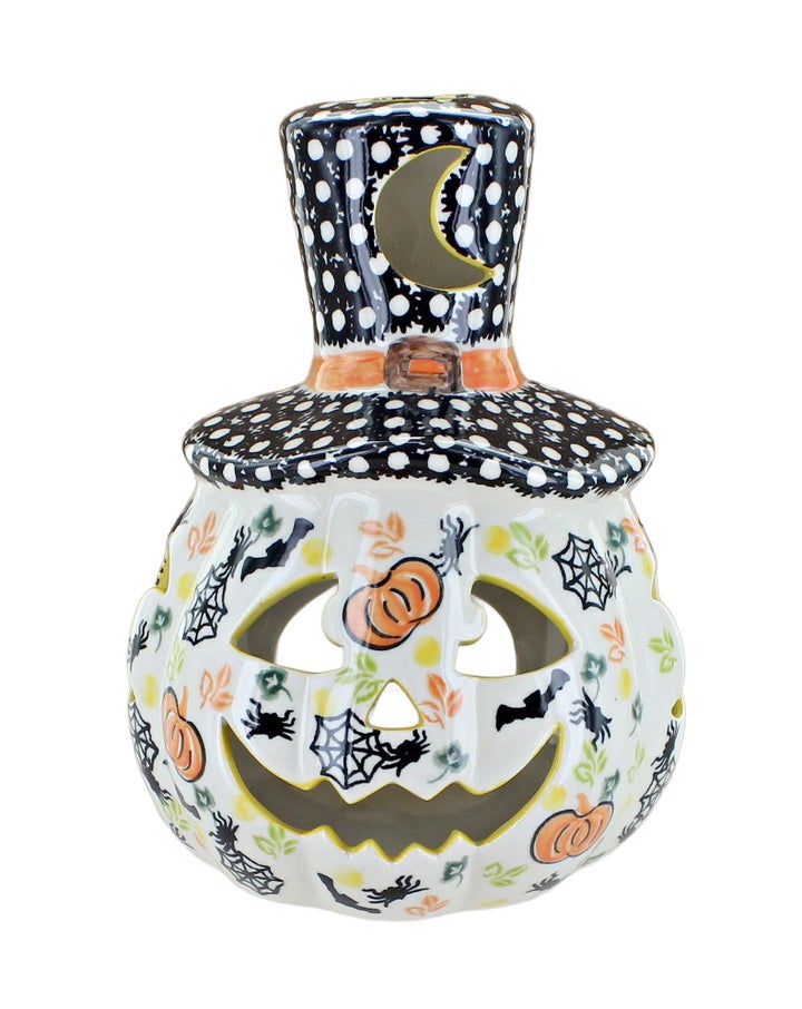 Vena Pumpkins Luminary — Polish Pottery