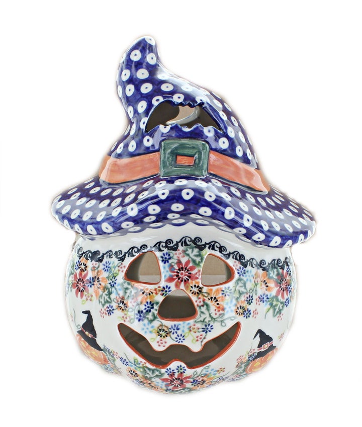 Vena Pumpkins Luminary — Polish Pottery