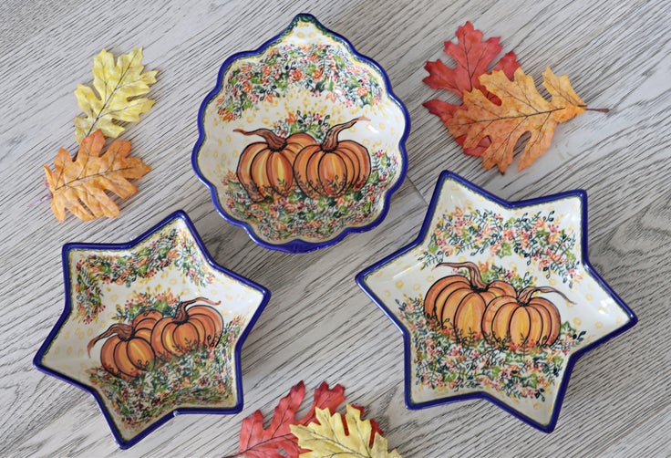Detail image of Vena Harvest Festival Décor — Polish Pottery