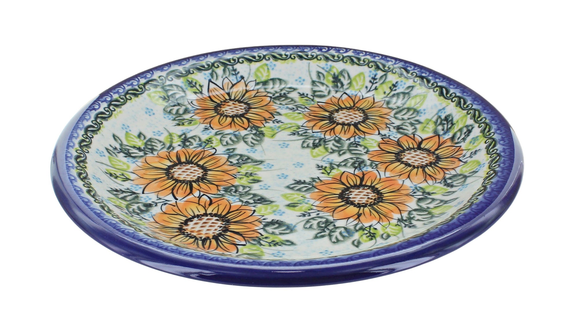 Vena Sunflower Splendor Dining Plates & Bowls — Polish Pottery