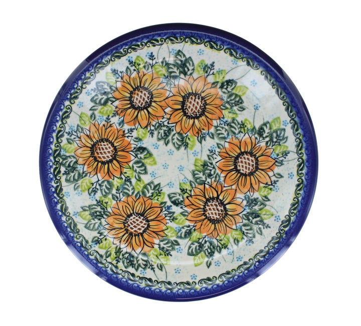 Vena Sunflower Splendor Dining Plates & Bowls — Polish Pottery