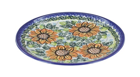 Vena Sunflower Splendor Dining Plates & Bowls — Polish Pottery