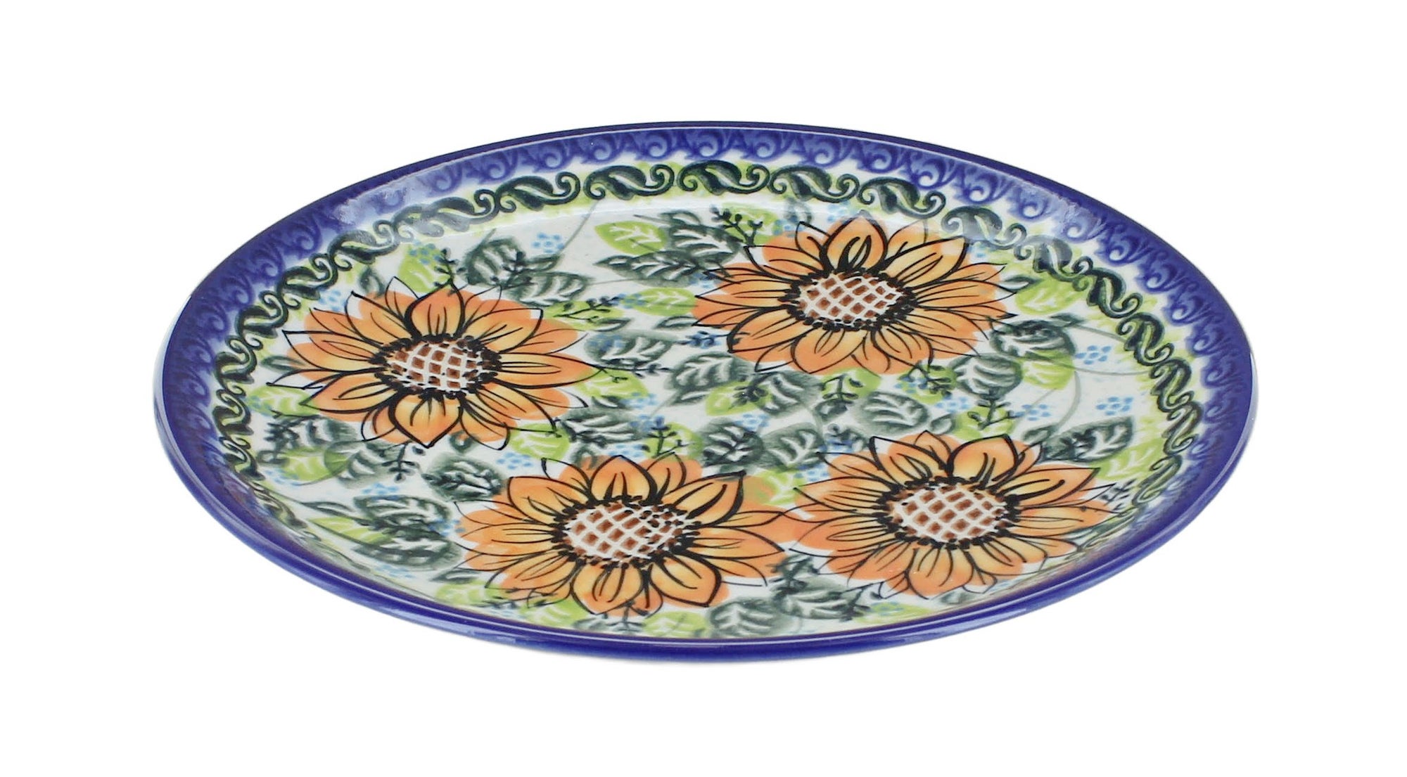 Vena Sunflower Splendor Dining Plates & Bowls — Polish Pottery