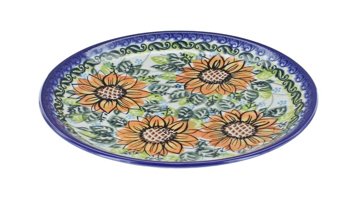 Vena Sunflower Splendor Dining Plates & Bowls — Polish Pottery