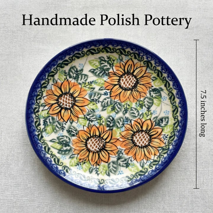 Vena Sunflower Splendor Dining Plates & Bowls — Polish Pottery