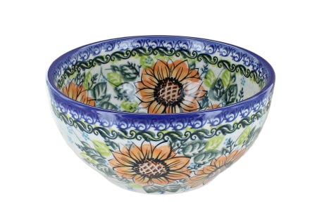 Vena Sunflower Splendor Dining Plates & Bowls — Polish Pottery