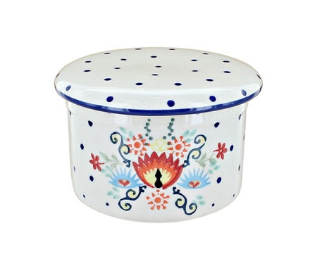 Manufaktura Desert Flower Butter Dish — Polish Pottery