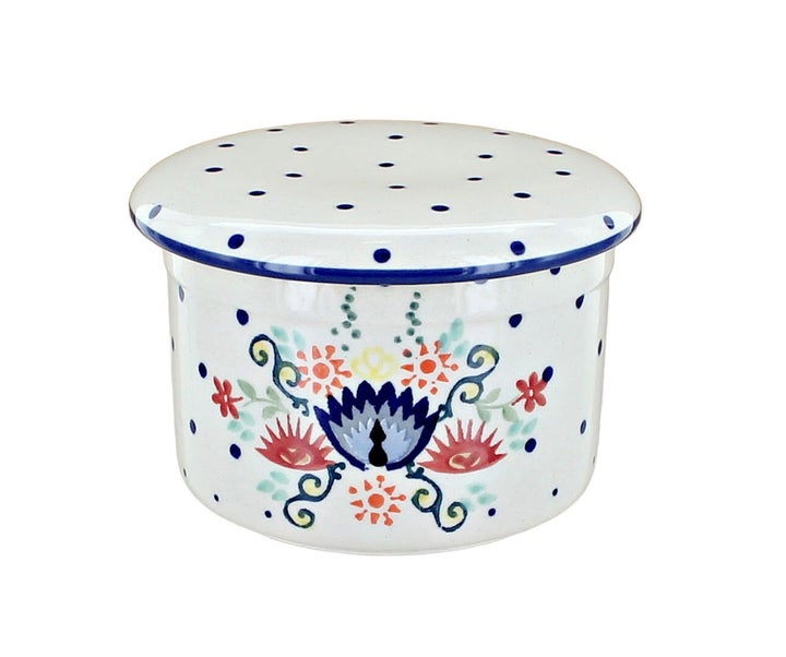 Manufaktura Desert Flower Butter Dish — Polish Pottery