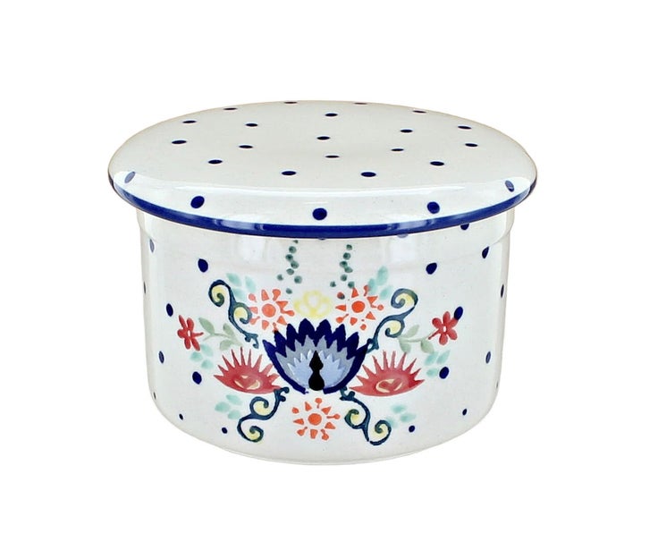 Detail image of Manufaktura Desert Flower Butter Dish — Polish Pottery