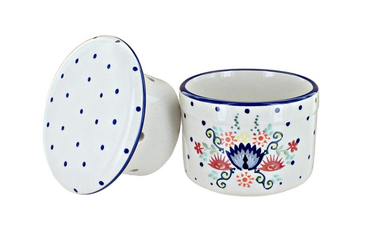 Manufaktura Desert Flower Butter Dish — Polish Pottery