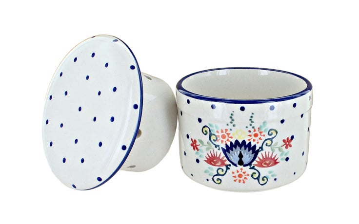 Detail image of Manufaktura Desert Flower Butter Dish — Polish Pottery
