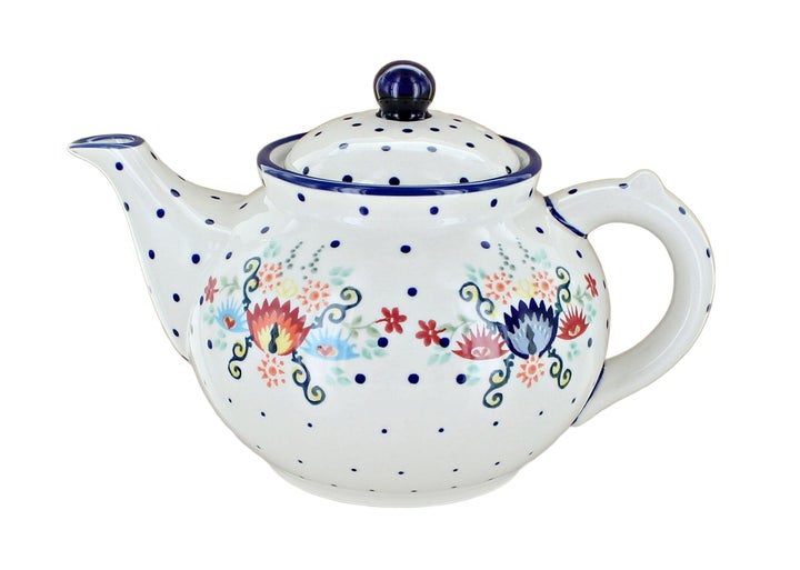 Manufaktura Desert Flower Teapot — Polish Pottery