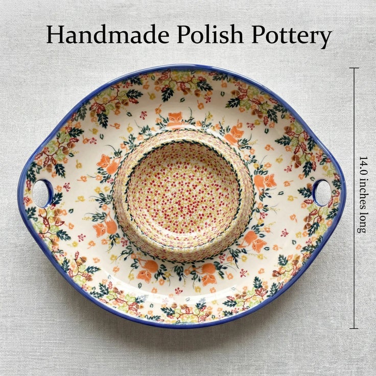 Detail image of Vena Dining Plates & Bowls — Polish Pottery