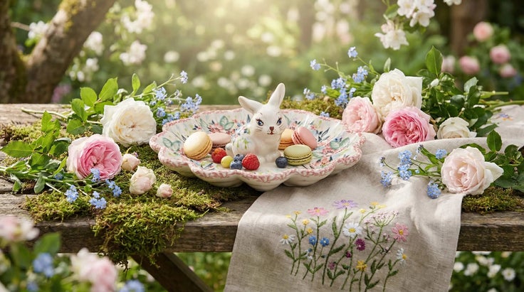 Detail image of Vena Fairy Meadow Dining Accessories — Polish Pottery