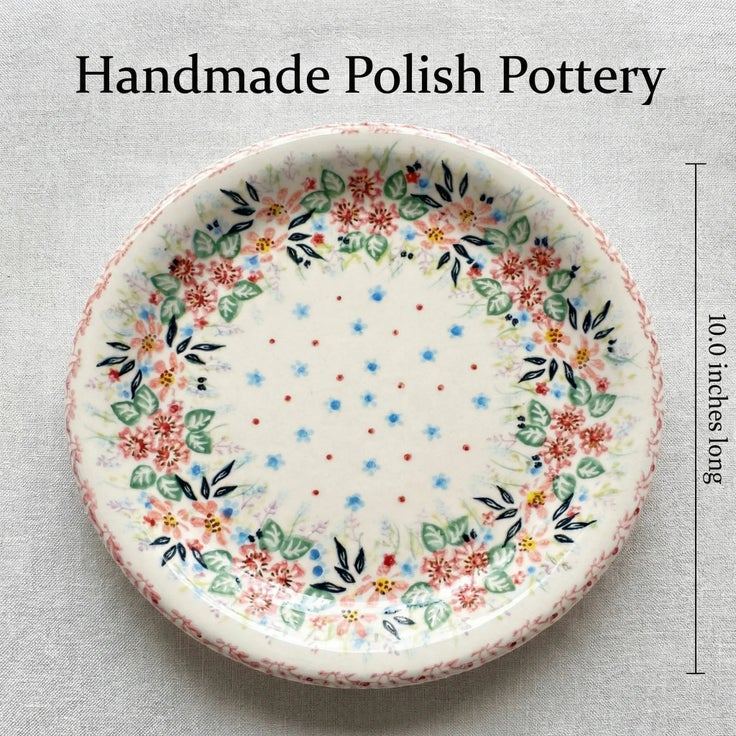 Detail image of Vena Fairy Meadow Dining Plates & Bowls — Polish Pottery