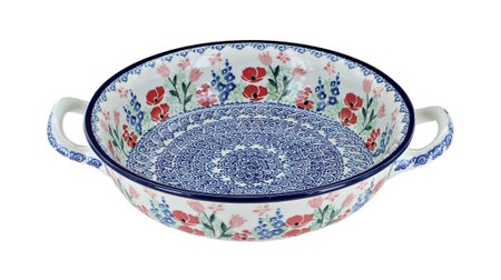 Ceramika Artystyczna Dreaming of Poppies Small Bakeware — Polish Pottery