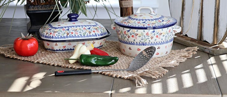 Detail image of Ceramika Artystyczna Autumn Grove Medium Bakeware — Polish Pottery