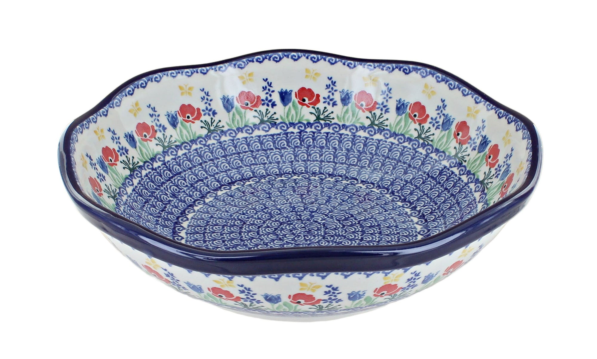 Ceramika Artystyczna Memory Garden Large Serving Piece — Polish Pottery