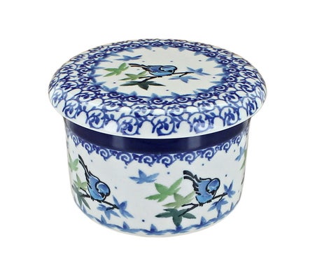 Ceramika Artystyczna Mockingbird Butter Dish — Polish Pottery