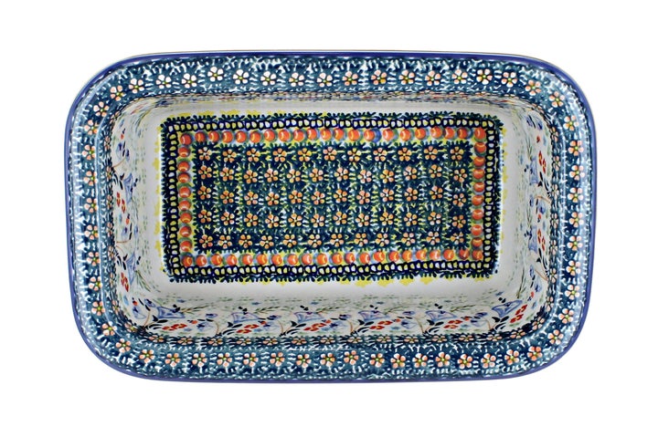 Manufaktura Periwinkle Loaf Baker — Polish Pottery