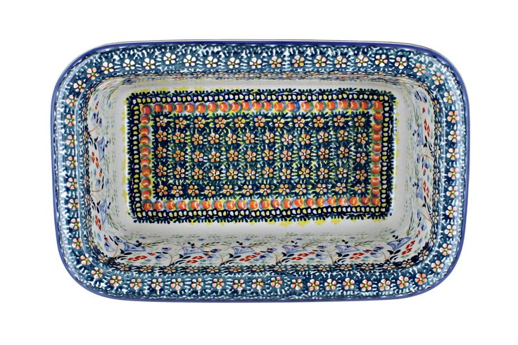 Detail image of Manufaktura Periwinkle Loaf Baker — Polish Pottery