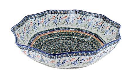 Manufaktura Periwinkle Large Serving Piece — Polish Pottery