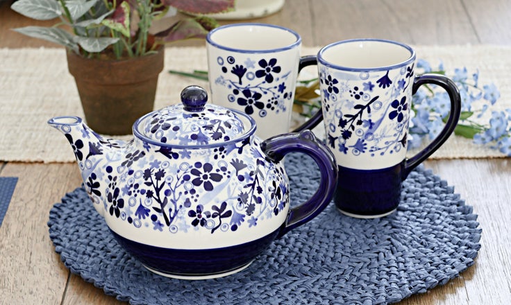 Detail image of Manufaktura Eloise Teapot — Polish Pottery