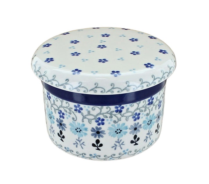 Ceramika Artystyczna Celeste Butter Dish — Polish Pottery