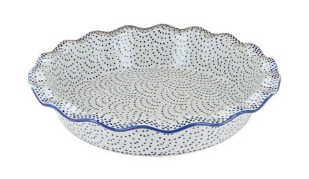 Manufaktura Small Dots Pie Plate — Polish Pottery