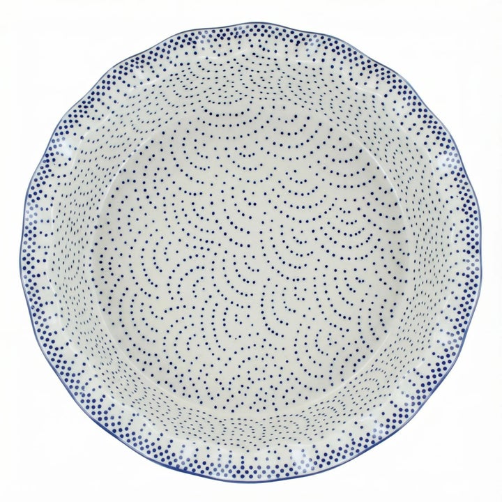 Manufaktura Small Dots Pie Plate — Polish Pottery
