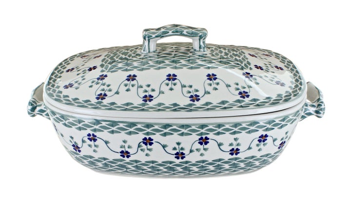 Manufaktura Sage Floral Large Bakeware — Polish Pottery