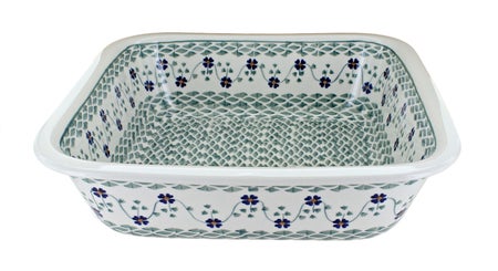 Manufaktura Sage Floral Large Bakeware — Polish Pottery