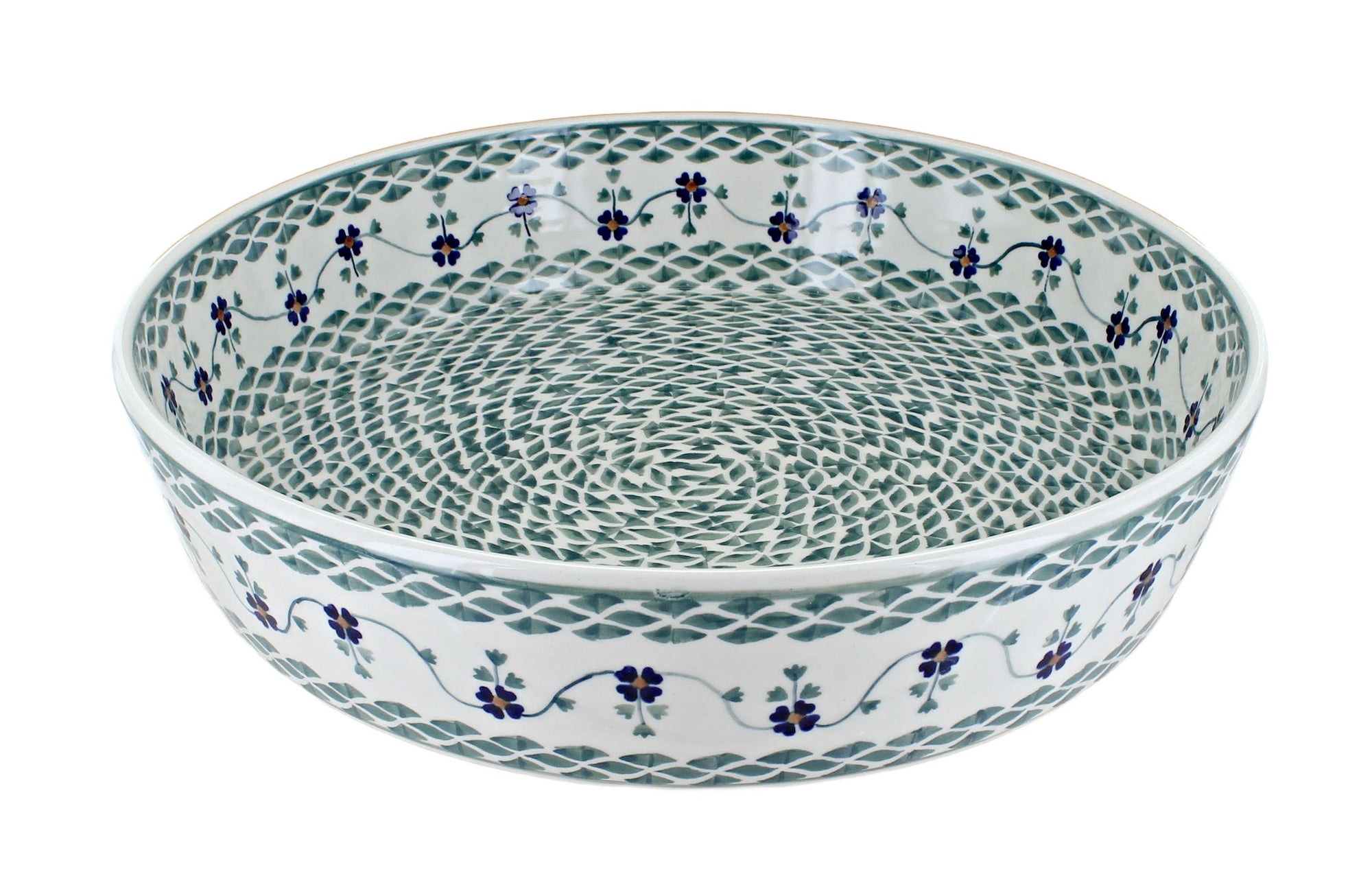 Manufaktura Sage Floral Large Bakeware — Polish Pottery
