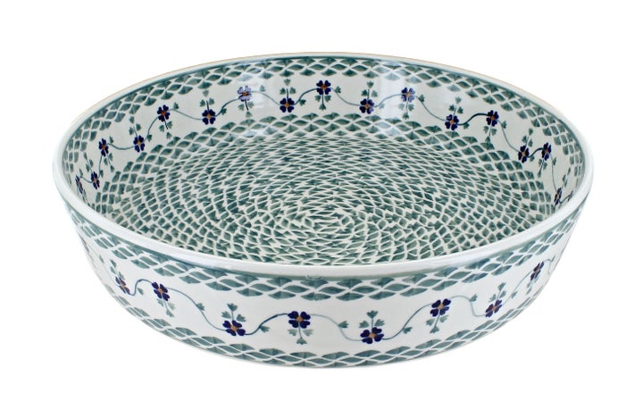 Manufaktura Sage Floral Large Bakeware — Polish Pottery