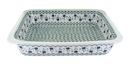 Manufaktura Sage Floral Large Bakeware — Polish Pottery
