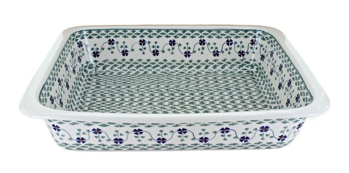 Manufaktura Sage Floral Large Bakeware — Polish Pottery