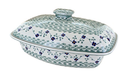 Manufaktura Sage Floral Large Bakeware — Polish Pottery