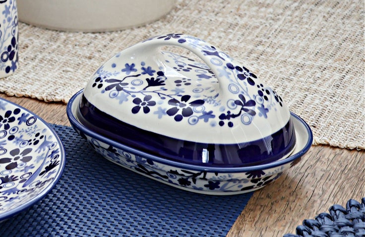 Detail image of Manufaktura Eloise Butter Dish — Polish Pottery