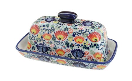 Manufaktura Desert Oasis Butter Dish — Polish Pottery