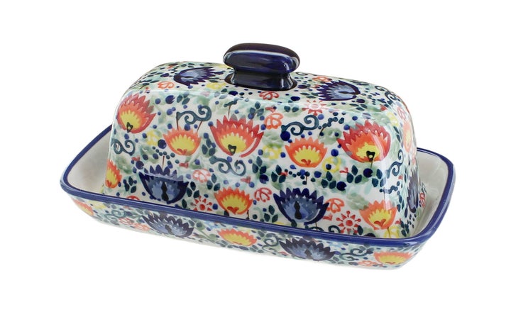 Manufaktura Desert Oasis Butter Dish — Polish Pottery