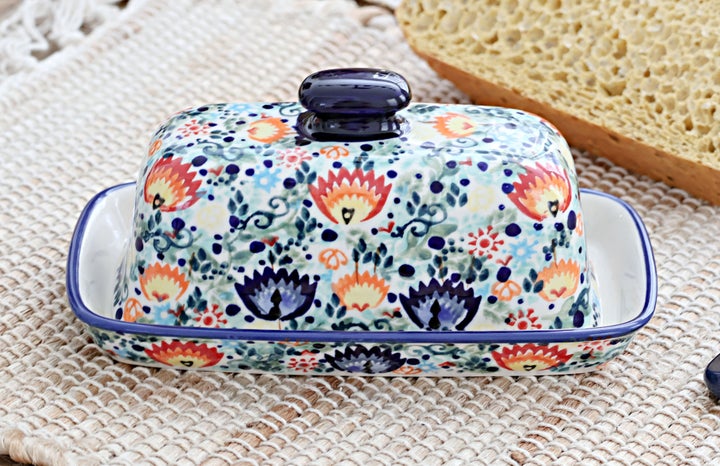 Manufaktura Desert Oasis Butter Dish — Polish Pottery