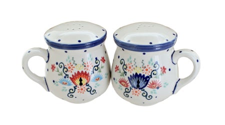 Manufaktura Desert Flower Salt & Pepper Shaker — Polish Pottery