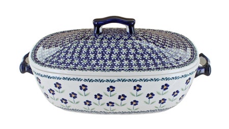 Manufaktura Blue Daisy Large Bakeware — Polish Pottery