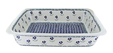 Manufaktura Blue Daisy Large Bakeware — Polish Pottery