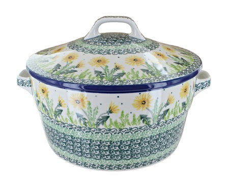 Ceramika Artystyczna Dandelion Medium Bakeware — Polish Pottery