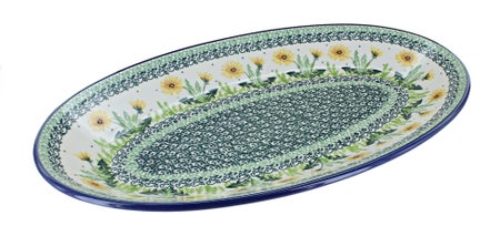 Ceramika Artystyczna Dandelion Large Serving Piece — Polish Pottery