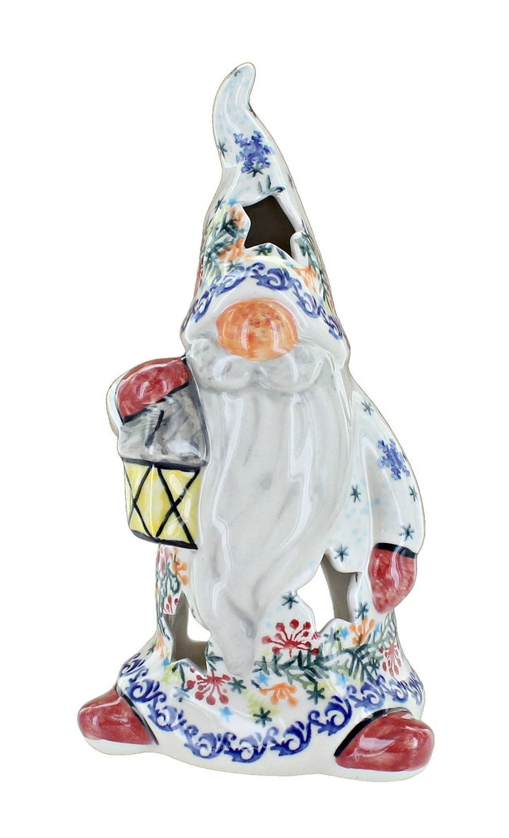Vena Winter Cardinal Luminary — Polish Pottery