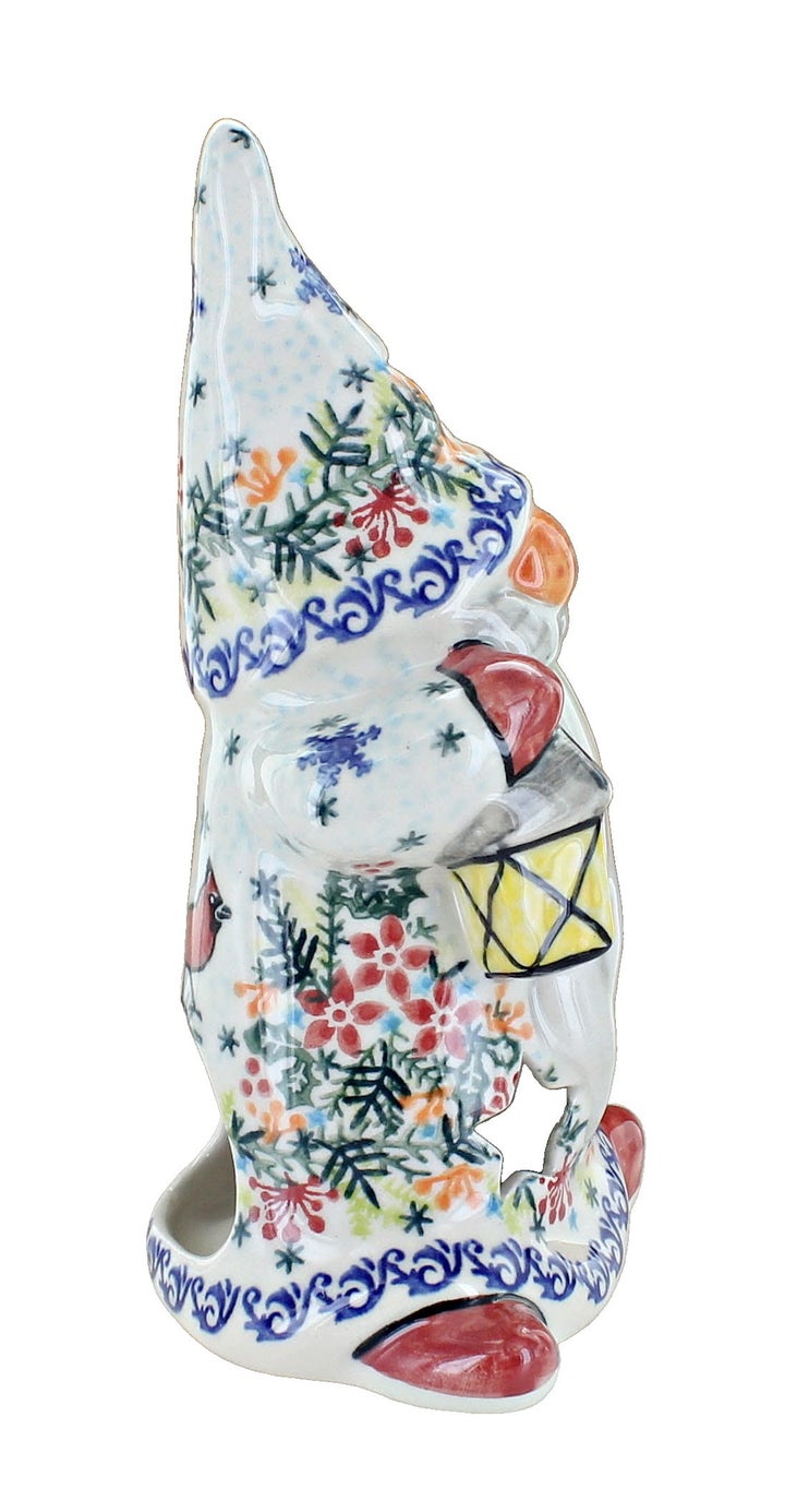Vena Winter Cardinal Luminary — Polish Pottery