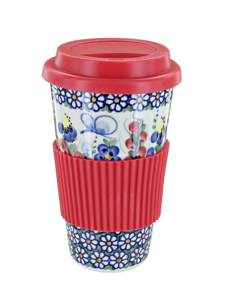 Detail image of Vena Garden Butterfly Mug — Polish Pottery